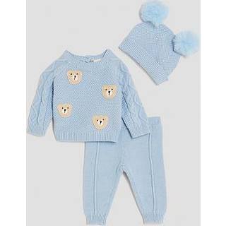 River Island River Island Baby Drenge Bjørne Tryk Trøje Hue Sæt