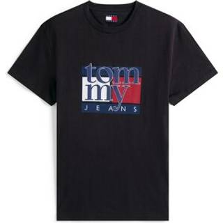Tommy Jeans Flag T Shirt Black