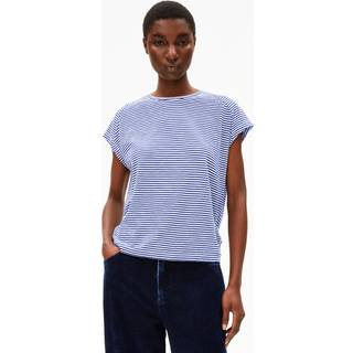 ARMEDANGELS Women's Ofeliaa Lovely Stripes T-shirt Damer størrelse XS farve lilla