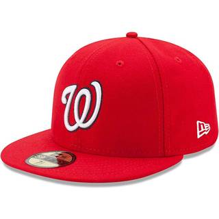 Ny æra MLB 59Fifty Team Color Authentic Collection monteret på Field Game Cap Hat (7 3/4 Washington Nationals)