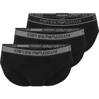 EMPORIO ARMANI Herren Slips schwarz Baumwolle & Mix unifarben