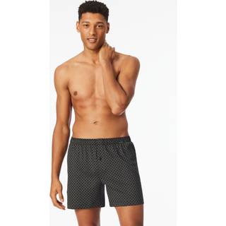 Schiesser 2-pak Long Boxershorts - Black/Checked - Medium