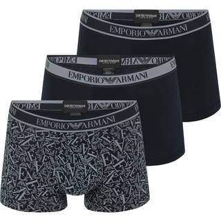 EMPORIO ARMANI Herren Trunks blau Baumwolle & Mix Gemustert,unifarben