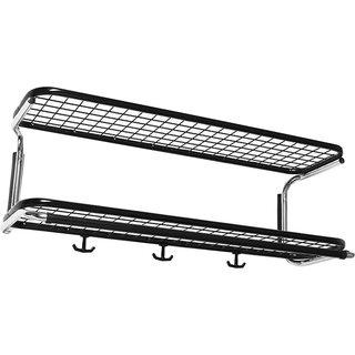 Skohylde Classic, Bredde 120 cm, Farve Sort/Krom