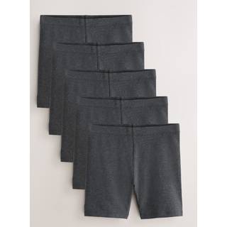 Next Grey Regular Length 5 Pack Cotton Rich Stretch Cycle Shorts (3-16yrs) - 110116cm