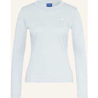 Top i bomuldsjersey med Happy HUGO-logo