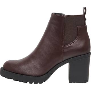 ONLY ONLY Brown Block Heel Chelsea Boots