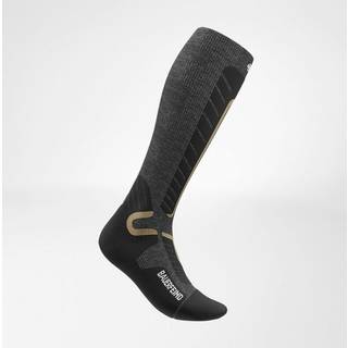 Bauerfeind Sports Ski Alpine Compression Socks Skisokker Herrer størrelse 38-41 - M: 36-41 cm farve sort/grå