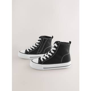 Next Black Lace-Up High Top Trainers