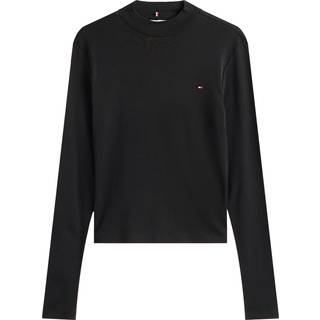 Mock Neck Slim Long Sleeve Top