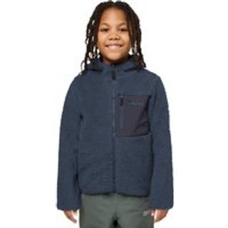 Jack Wolfskin Kid's Ice Curl Hood Jacket Fleecejakke Børn størrelse 116 farve blå