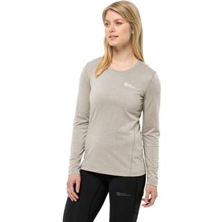 Jack Wolfskin Women's Sky Thermal L/S Tee Longsleeve Damer størrelse XS farve grå