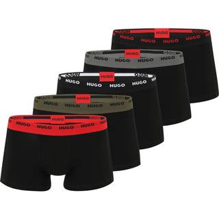 HUGO Herren Trunks schwarz Baumwolle & Mix unifarben