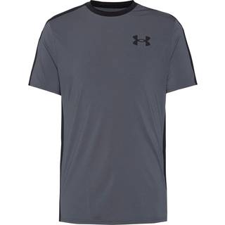 HeatGear® Wordmark Men's Short Sleeve Castlerock / Black / Black L