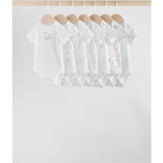 Next White Character 7 Pack Baby Short Sleeve Bodysuits 5 Pack