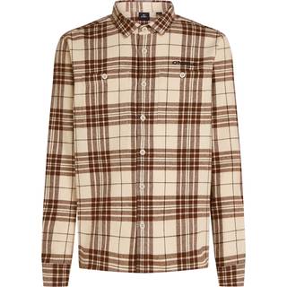 O'Neill Must-Have Flannel Shirt Skjorte Herrer størrelse M farve beige/brun