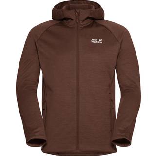 Jack Wolfskin Men's Peak District Hooded Full Zip Hot Choc, M