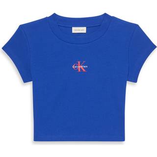 Monogram Logo Baby Tee - Blue - XXL