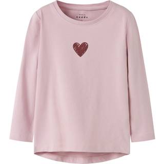 NAME IT Bluse Vix Burnished Lilac Glitter Heart