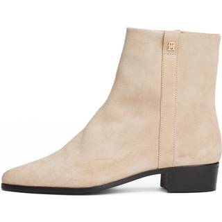 Suede Pointed Toe Ankle Boots