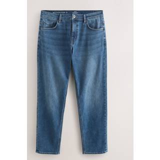 Next Blue Regular Tapered Fit Lightweight Motion Flex Denim Jeans