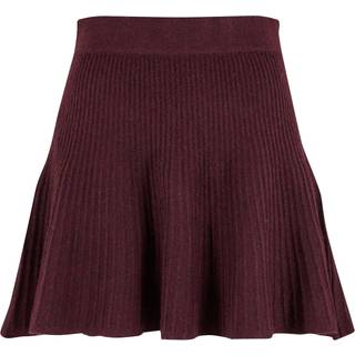 Noisy May - Nmnola Nw Pleated Knit Skirt Fwd - 4799000 Windsor Wine