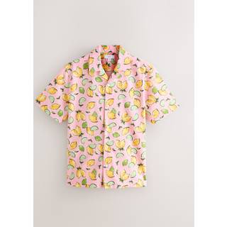 Next Pink Lemon Fruit Printed Short Sleeve Shirt