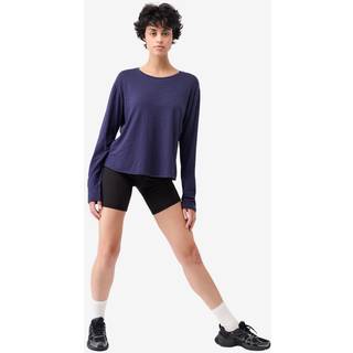 Mandala Women's Open Back Long Sleeve Longsleeve Damer størrelse L farve blå