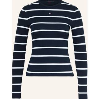 Tommy Jeans Tommy Jeans Blue Ribbed Slim Long Sleeve T-Shirt