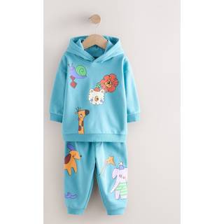 Next Blue Printed Hoodie And Joggers Set (3mths-7yrs)