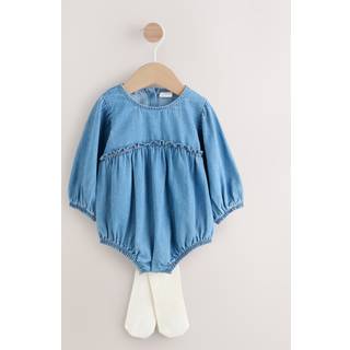 Next Bloomer Baby Romper med Strømpebukser 2 dele'sæt (0måneder -3år)