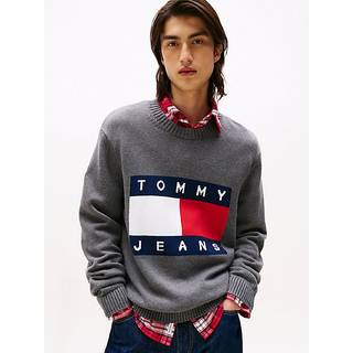 Intarsia Flag Badge Mélange Jumper