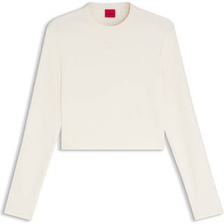 Jerseytop i slim fit med broderet stablet logo