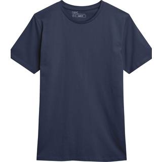 Next Blue Navy Slim Fit Essential Crew Neck Cotton T-Shirt