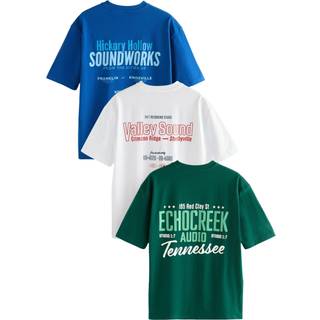 Next T-shirt med kraftigt grafisk Tryk og afslappet pasform