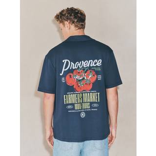 Next Navy Blue EDIT Graphic Print Jersey Shirt - X-Large