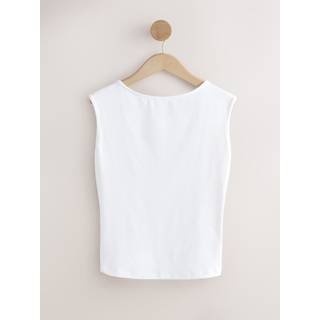 Next White Soft Touch Backless Sleeveless Top