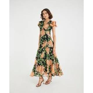 River Island River Island Midi-kjole med flagrende ærmer og blomsterprint - EU 40 (UK 12)