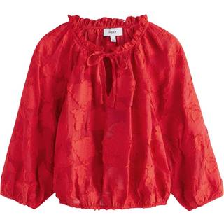 Next Jaquard Blomster Bubblehem Bluse