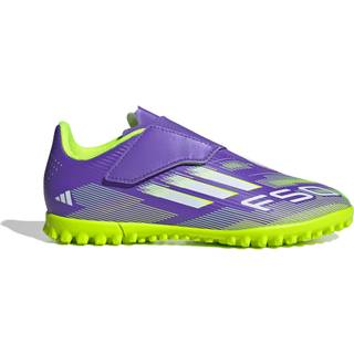 adidas adidas Purple/White Kids F50 Club Hook and Loop Firm/Multi Ground Boots