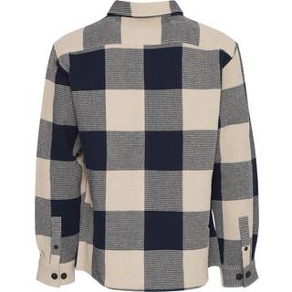 Solid Oliver Waffle Check Shirt Insignia Blue
