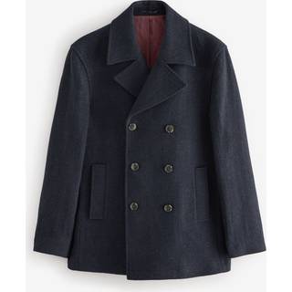 Next Navy Blue Signature 100% Wool Pea Coat