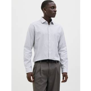 Jack & Jones Parker Wrinkle Resistant Shirt LS Bright White Stripe