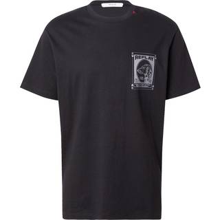 Replay Logo T Shirt Black