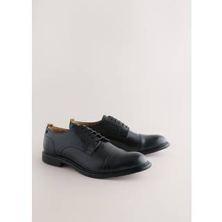 Next Black Leather Toecap Shoes - uk11eu45