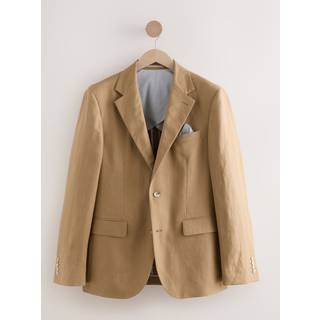 Next Stone Slim Fit Linen Suit Jacket