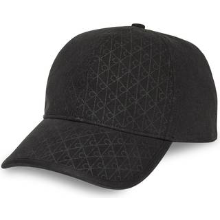 Allover Monogram Logo Baseball Cap - Black - One Size
