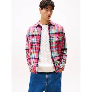 Oversized Fit Brushed Flannel Overshirt