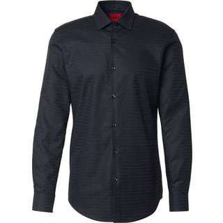 Slim fit skjorte i bomuld med jacquard-logo