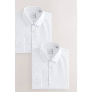 Next Easy Care Langærmet Single Cuff Smart Skjorter 2 Pakke - EU 39 Almindelig
